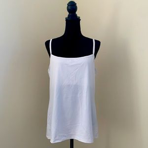 Pair of NY & Co black & white bra tanks